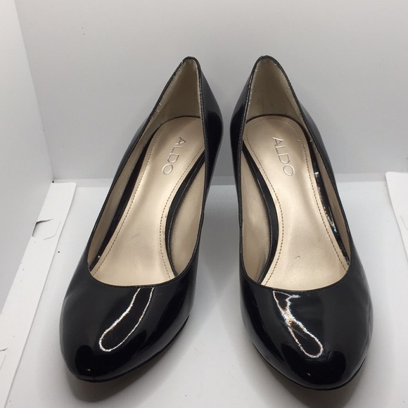 Aldo Ladies Black Patent Stiletto Heels Size 7.5 - Picture 10 of 10